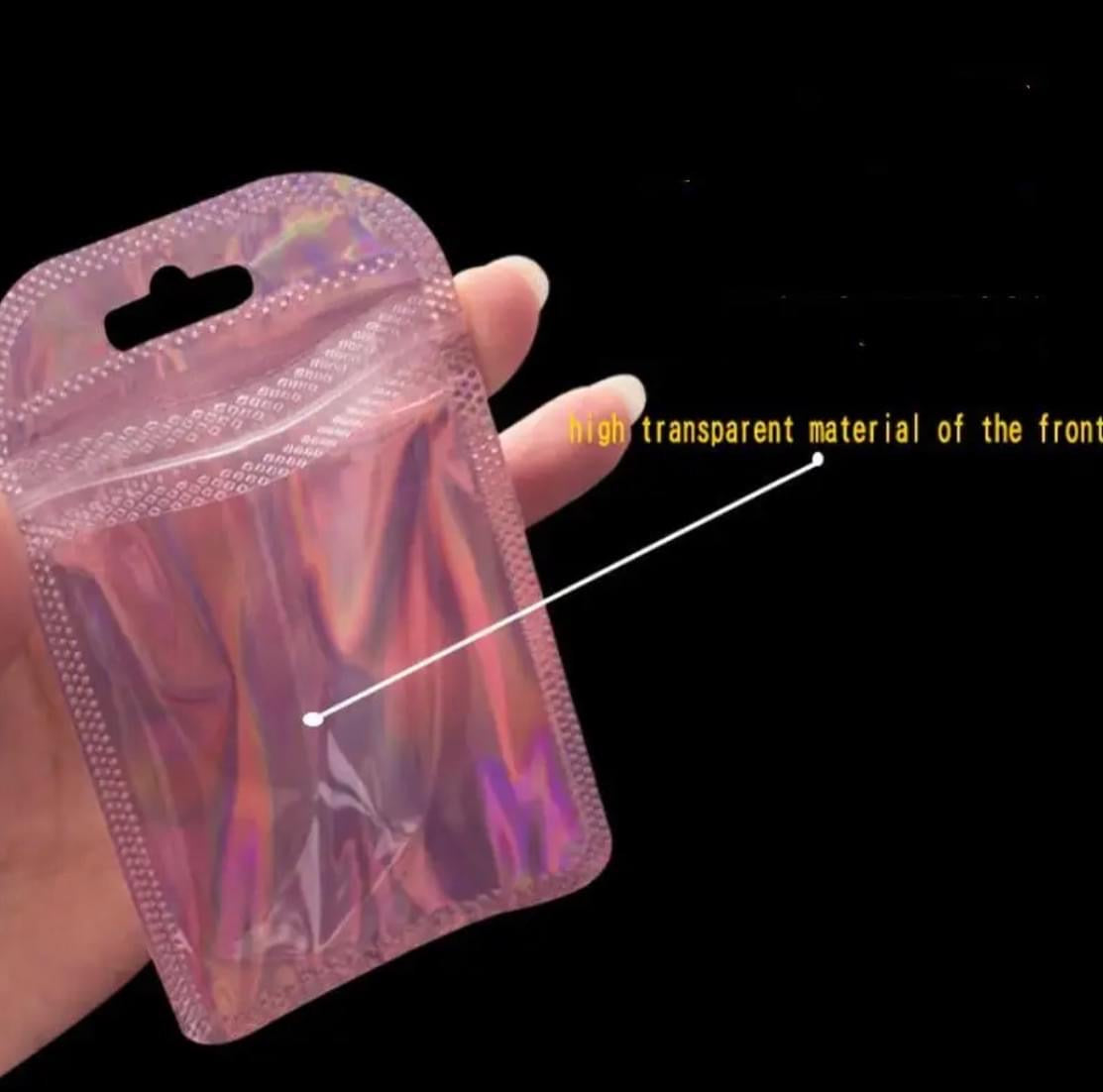 Pink Portable Jewellery Sealing Packaging Bags