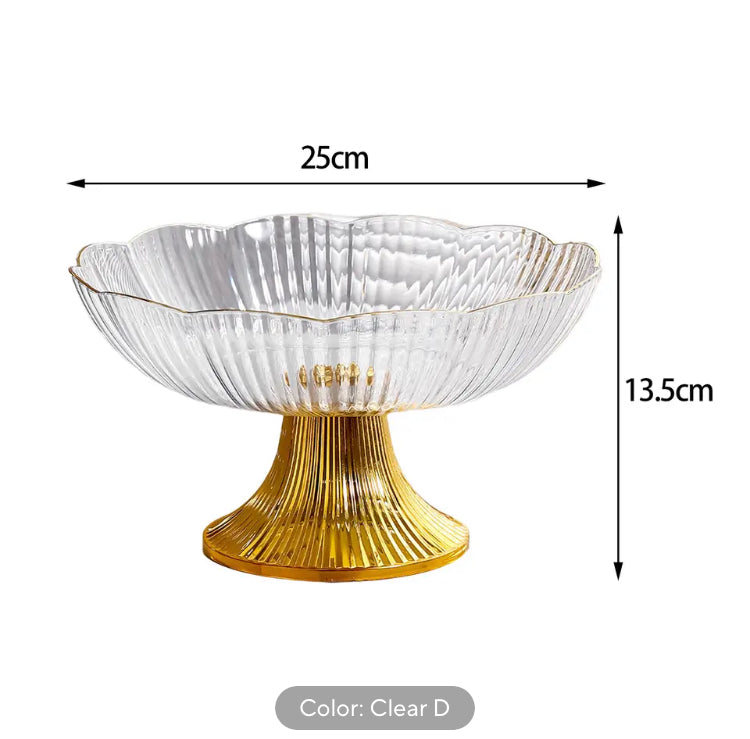 Luxury Acrylic Multipurpose Fruits Snack Display Stand Bowl