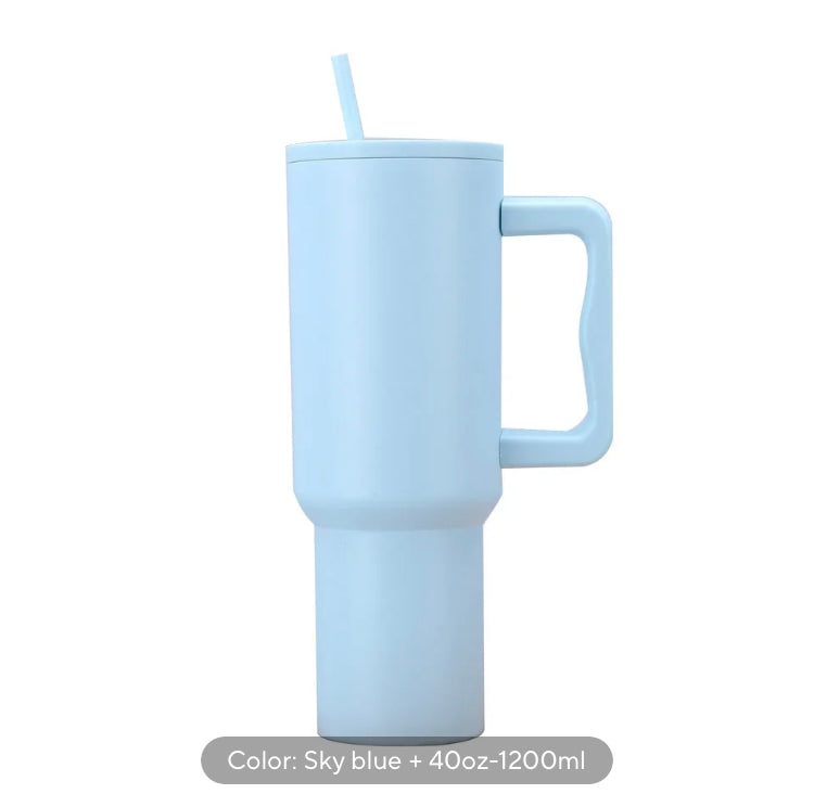 40oz Leakproof Tumbler with Lid & Straw