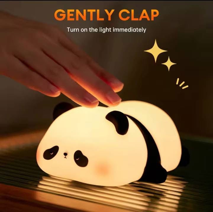 Silicone Rechargeable Panda Night Light Lamp