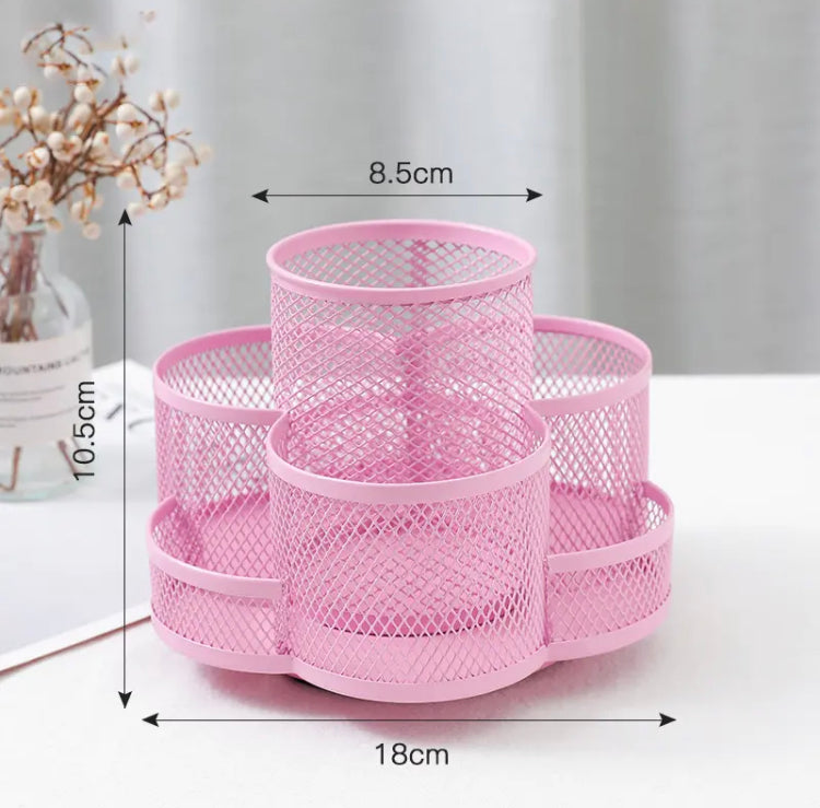 Metal Rotating 7 Grids Large Capacity Multipurpose Holder