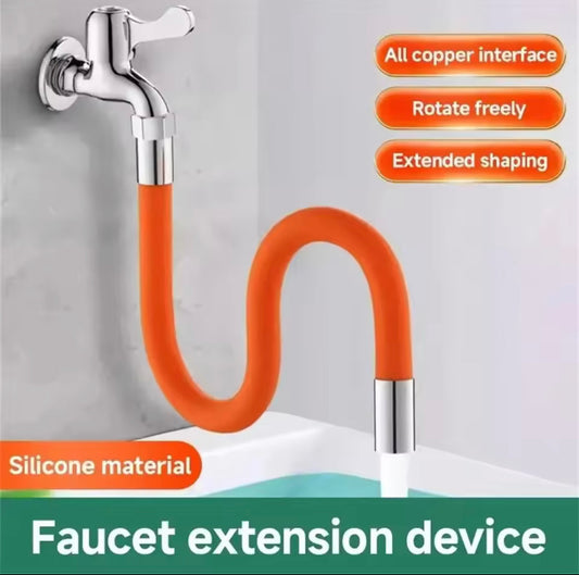 Large 360 Rotating Faucet Extension Silicone Flexible Pipe