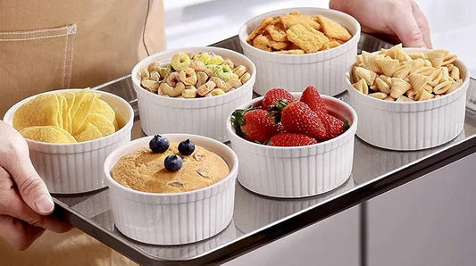 Pack of 6 Heat Resistant Ceramic Bowls