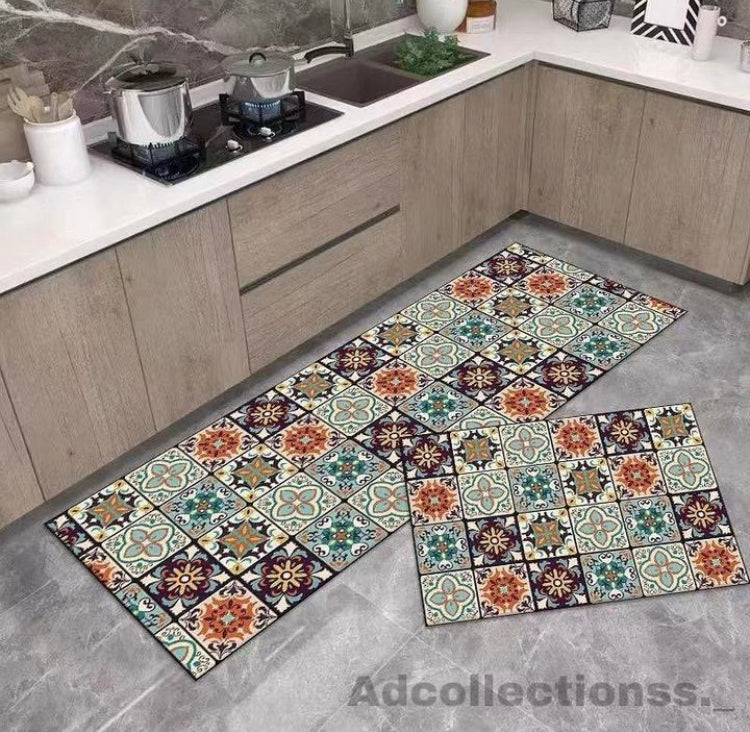 2Pcs Anti Slip Water Absorbent Matt Set