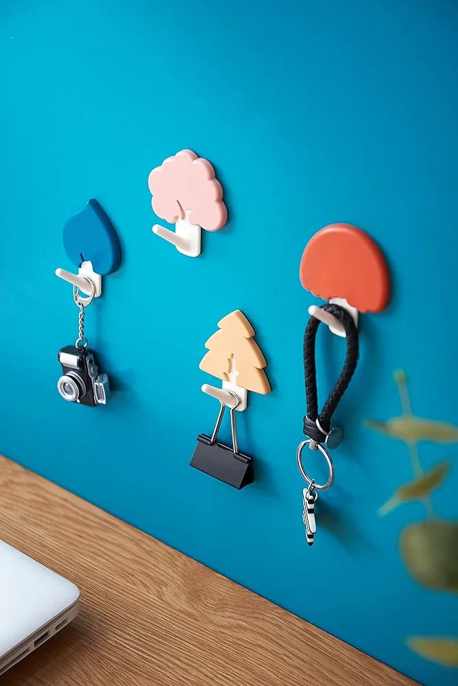 Set of 4 Pcs Strong Wall Adhesive Multifunctional Hooks