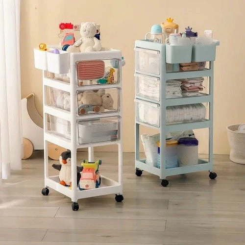 5 Layer Moveable Kids / Home Supplies Multipurpose Trolley