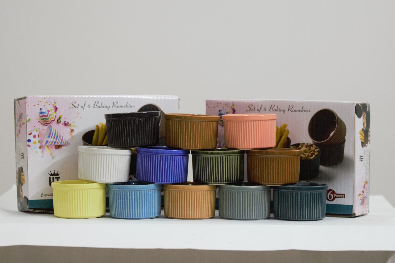 Pack of 6 Heat Resistant Ceramic Bowls