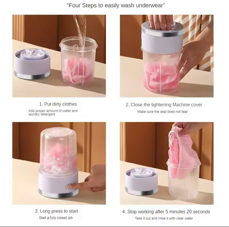 Portable Wireless Mini Washing Machine Compact Laundry Washer