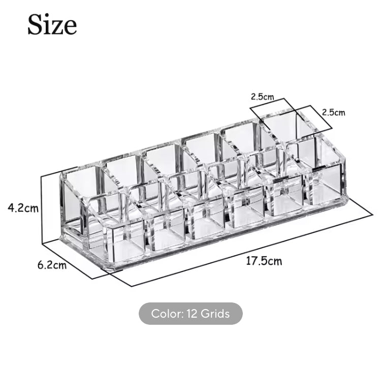 12 Grids High Quality Acrylic Lipstick Organizer