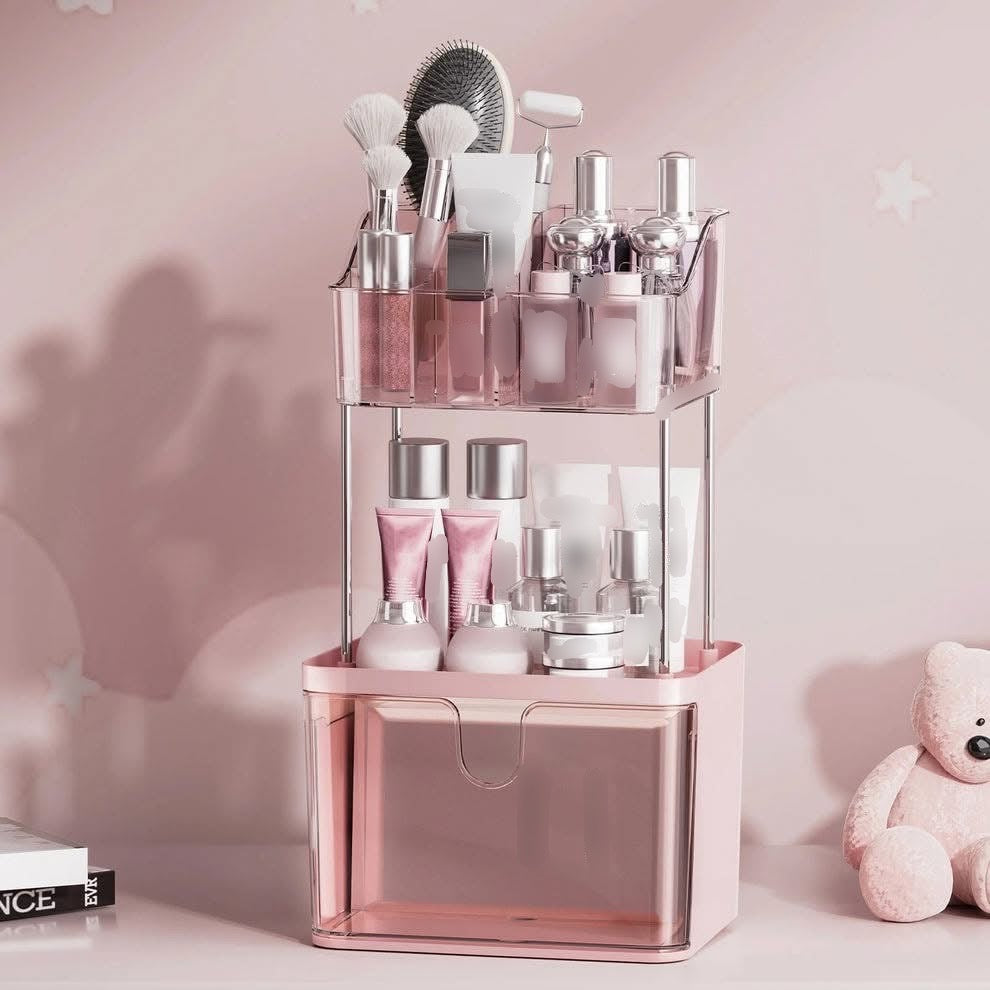 Luxury Three Tier Cosmetics Makeup Perfumes Organizer