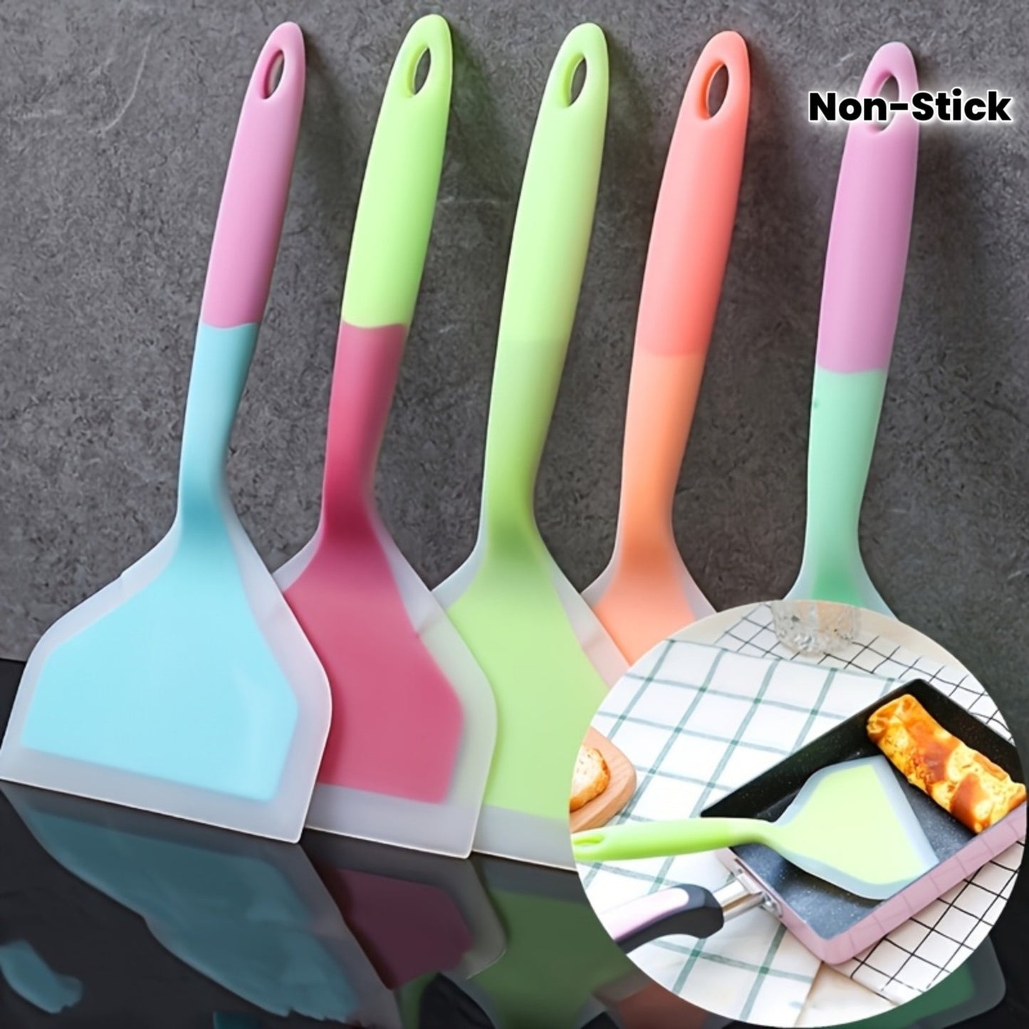 Silicone Nonstick Wide Flexible Spatula