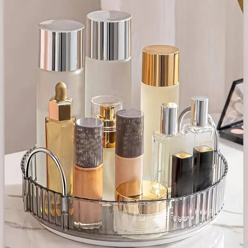 360 Rotating Cosmetics Makeup Perfumes Vanity Tray