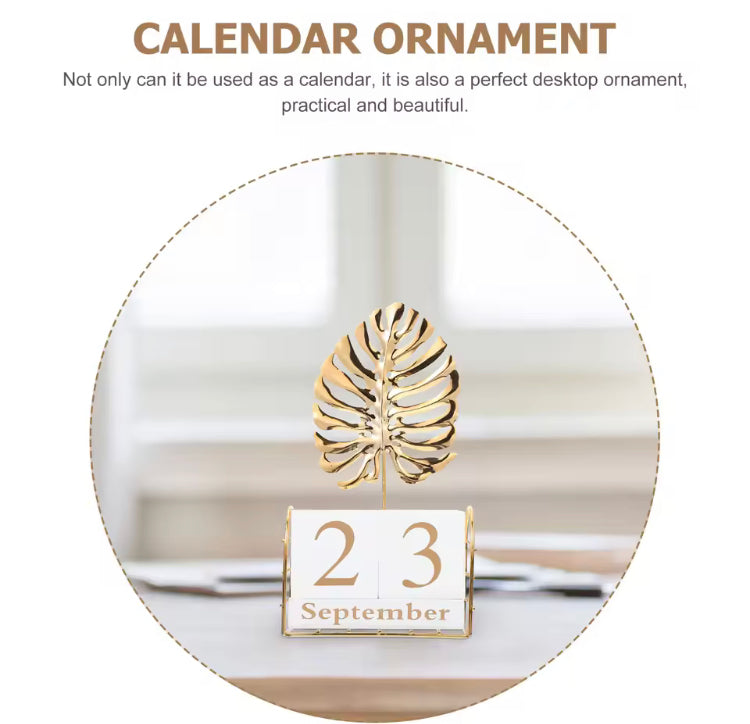 Metal Creative Calender Living Room Office Decor