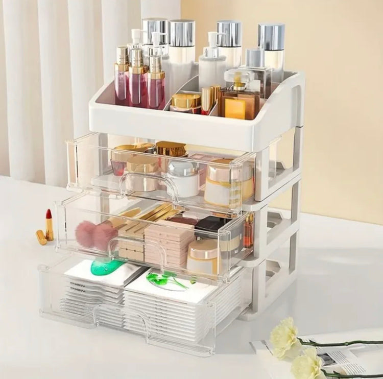 3 Drawers Cosmetics Drawer Organizer