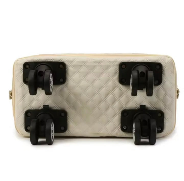 2 in 1 Expandable Shoulder Bag & Travel Luggage Bag with Detachable Wheels