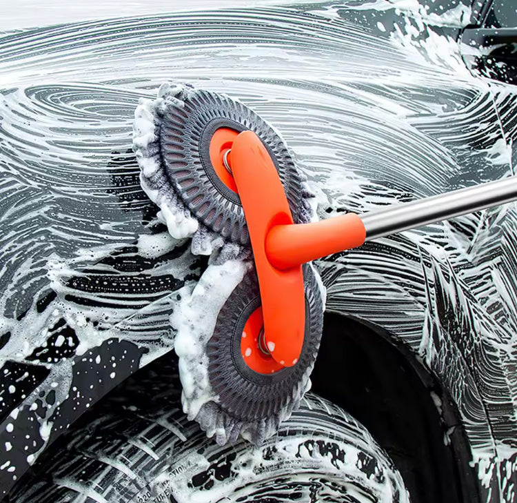 Car Double Head Cleaning Brush with Long Handle