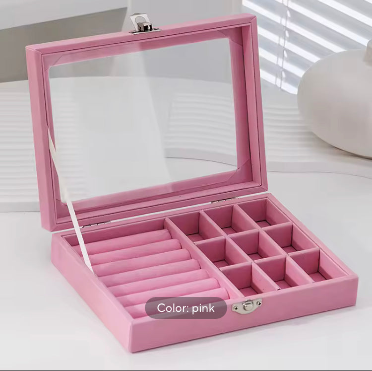 Portable Velvet Jewellery Ring Jewellery Display Organizer