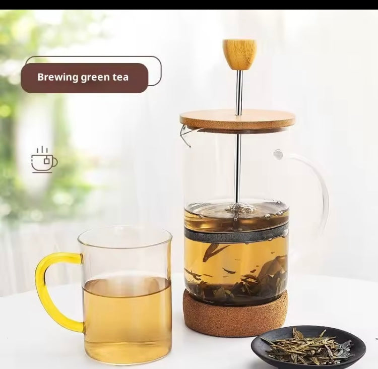 French Press Frothing Milk / Brewing Tea & Coffee