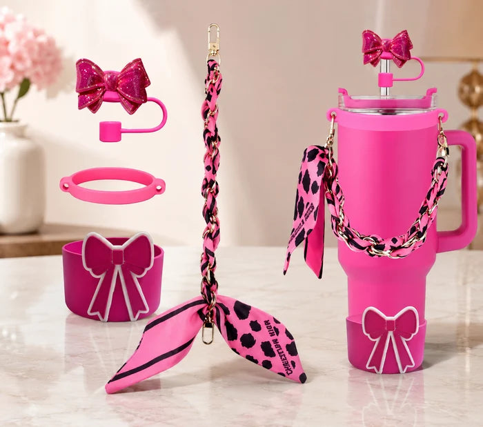 Cute Bow 40oz Tumbler Mug Decoration Kit