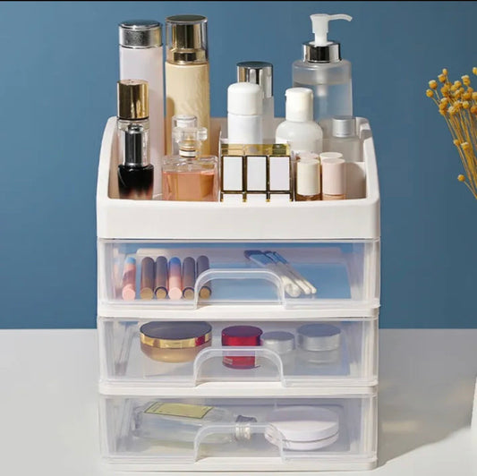 3 Drawers Cosmetics Drawer Organizer