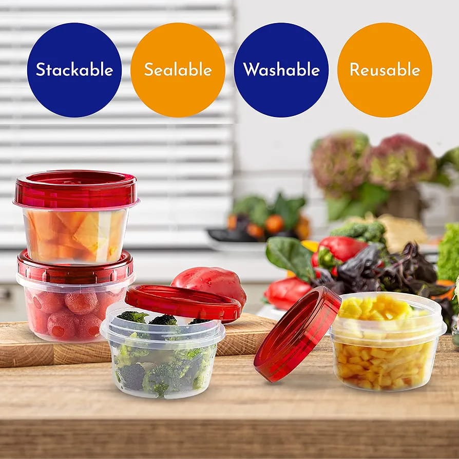 10 Pcs Storage 150ml Jars with Airtight Screw Top Lid