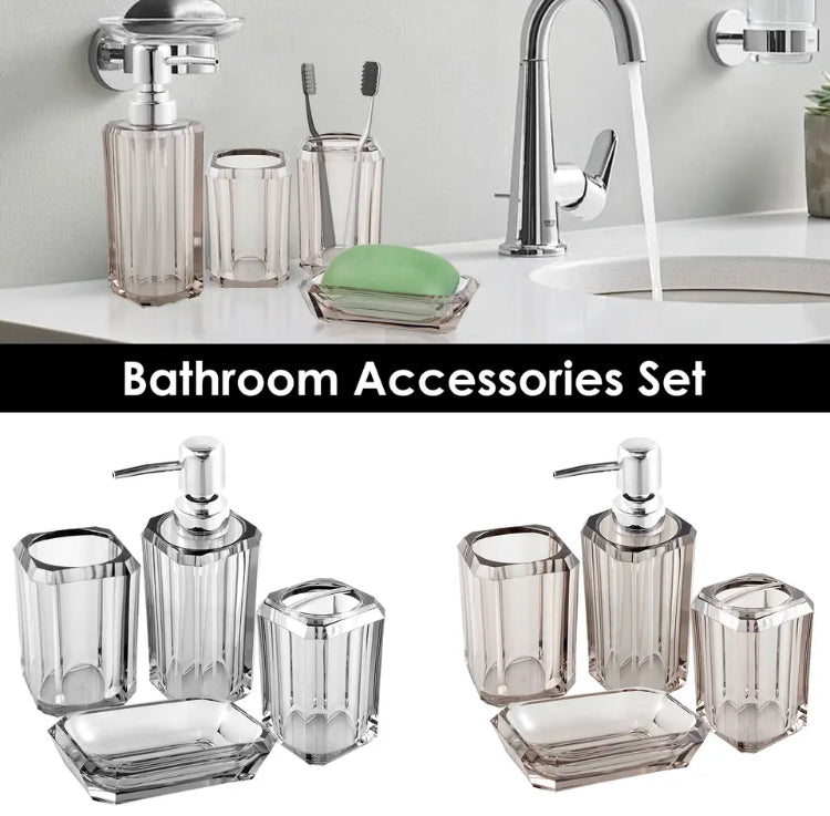 4 Pcs Bathroom Acrylic Set