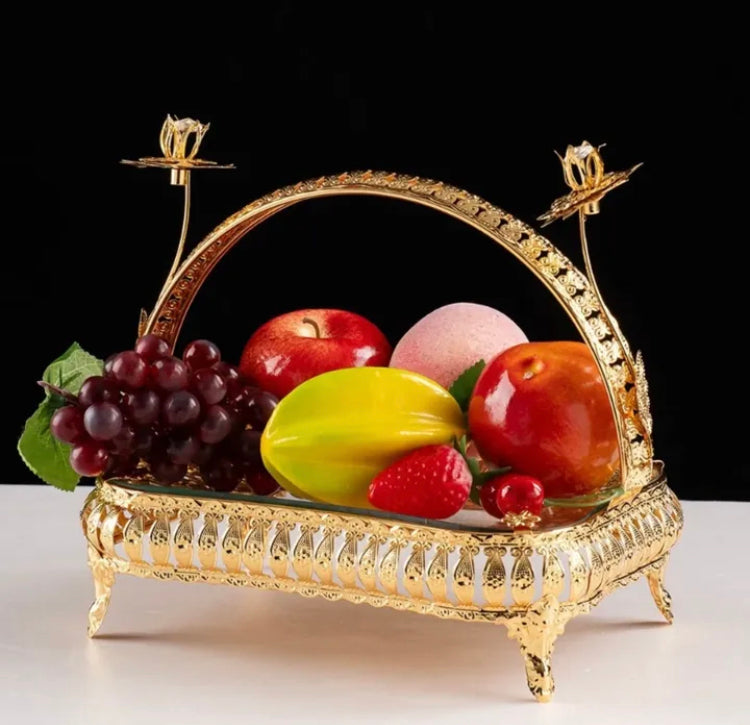 European Style Luxury Serving Tray with Handle