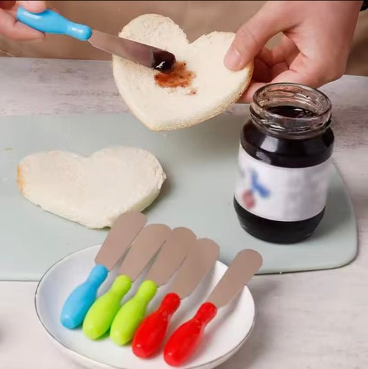 6 Pcs Stainless Steel Butter Jam Spread Knife Set