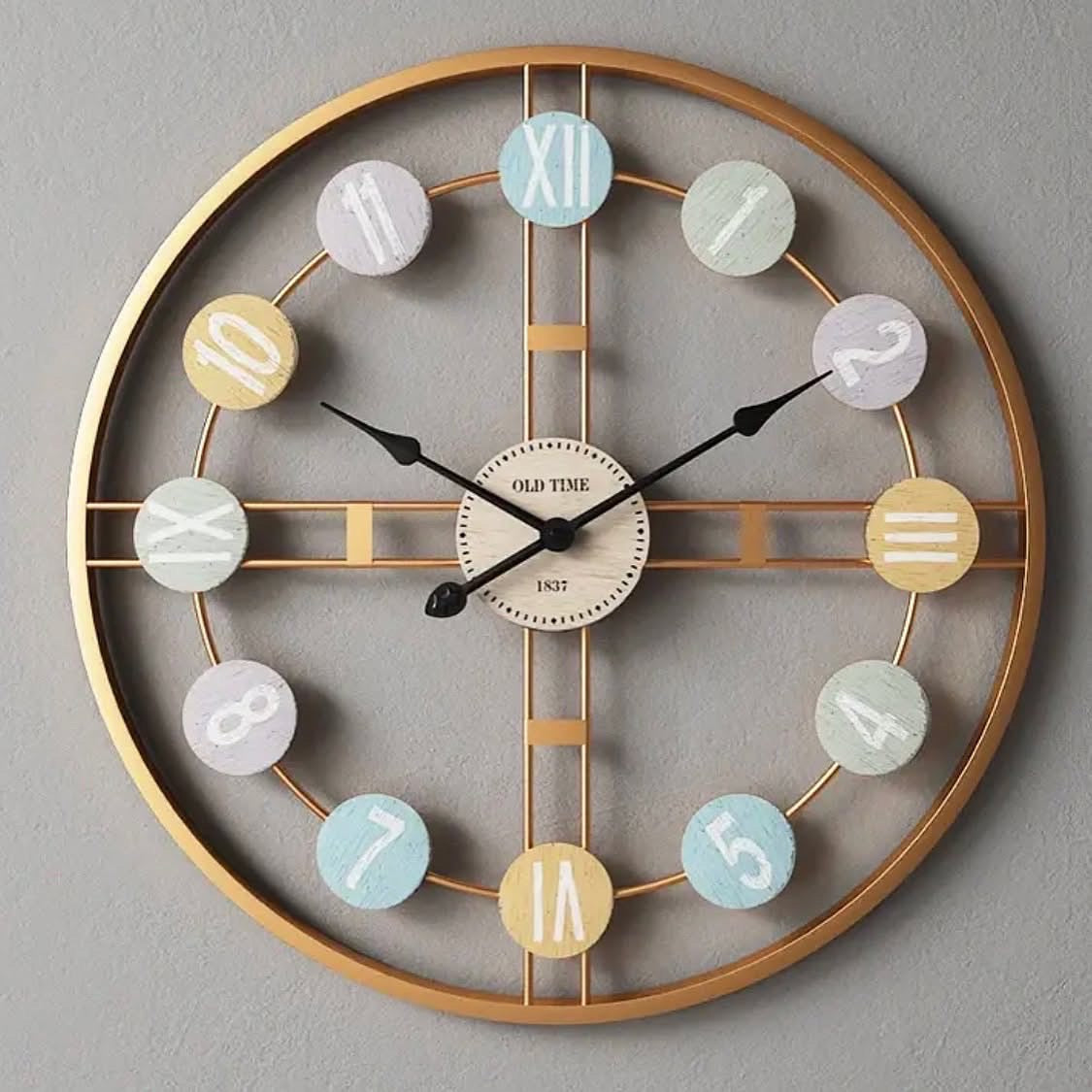 20 inches Large Metal Wall Clock
