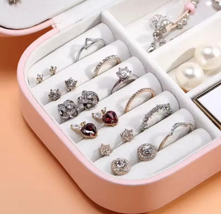 Velvet Double Layer Jewellery Box