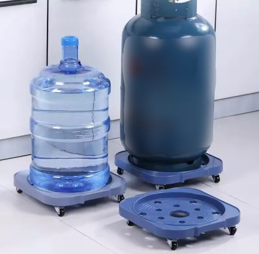 Moveable Base with Wheels for Cylinder, Bottle & Plant Multipurpose