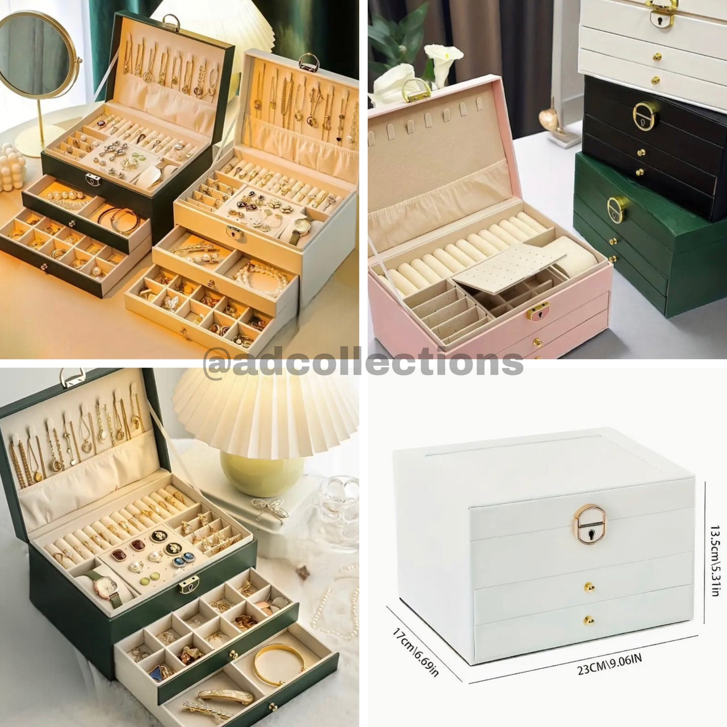 Premium Leather Jewellery Box Organizers