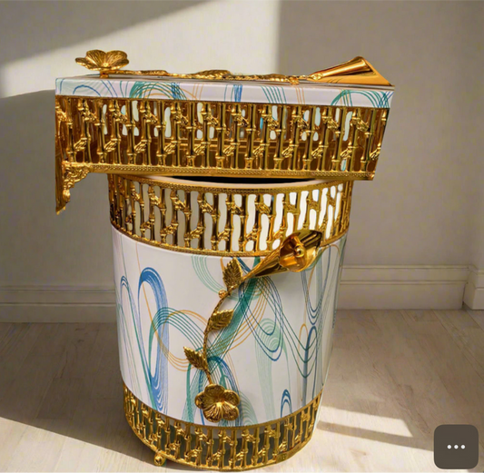 Unique Style Dustbin & Tissue Box Set