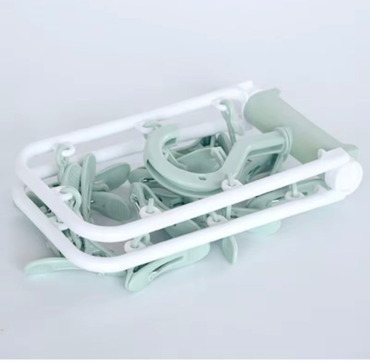 Foldable Portable Multifunctional Clips Hanger for Clothes