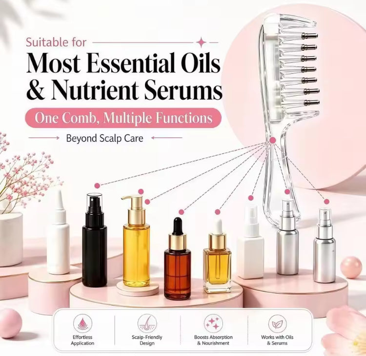 Hair Oil & Serums Applicator Comb