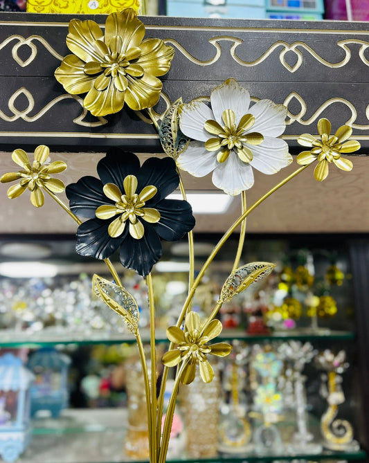 20 Inches Metal Flower Wall Motif