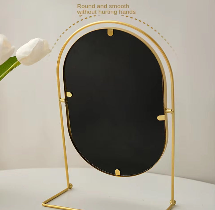Metal Nordiac Style Gold Mirror For Vanity