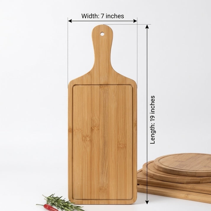 Rectangle Bamboo Wooden Serving Tray