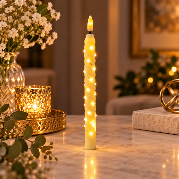 Warm Fairy Light LED Candle