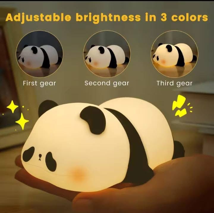 Silicone Rechargeable Panda Night Light Lamp