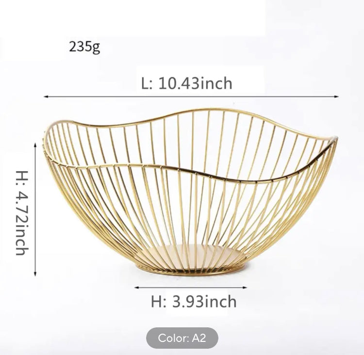 Metal Iron Fruit Multipurpose Basket