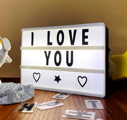 A4 Size Cinematic Light Box Replacement Letters & Numbers Message Board