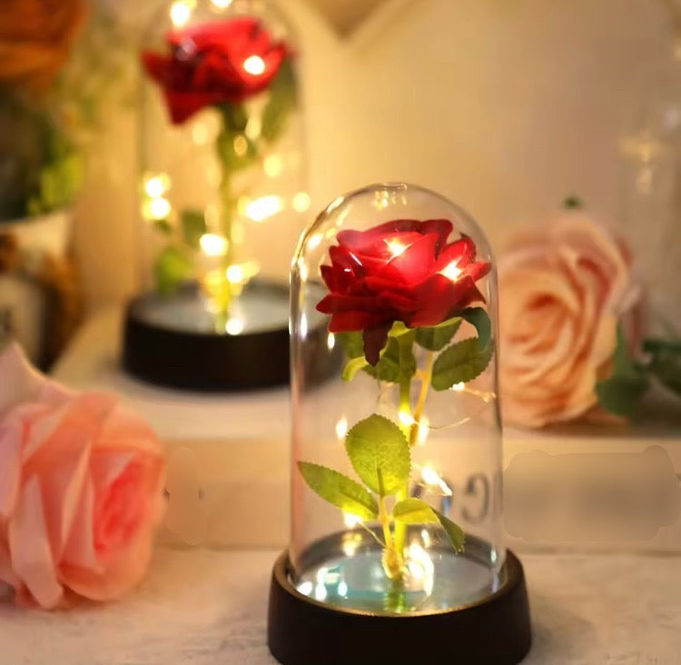 LED Rose Flower Ornament for Home Decor / Gift