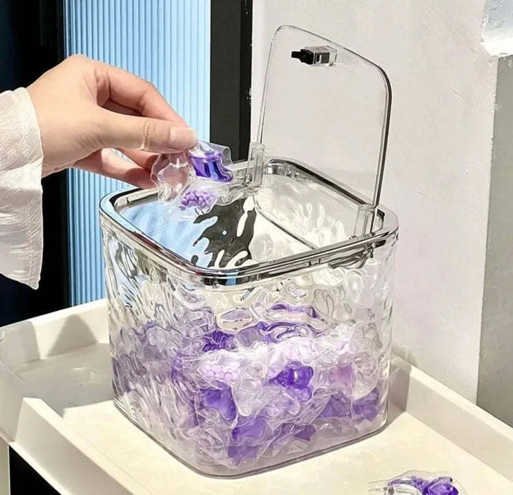 Luxury Clear Acrylic Elegant Storage Box with Lid