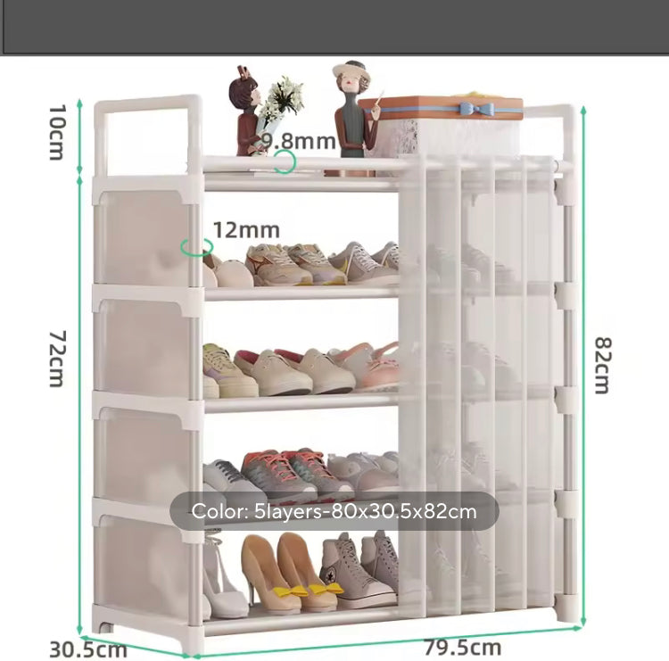 Modern Premium Quality Shoe Rack with Curtains