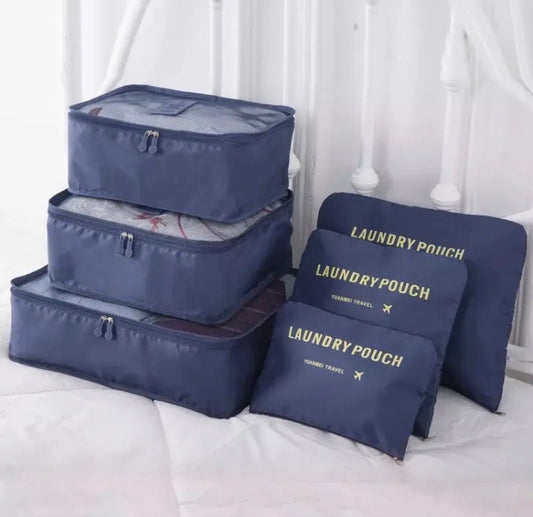 6 Pcs Travel Pouches Organizer