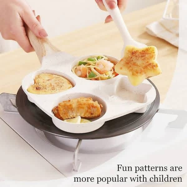 Non-Stick Heart & Star Shaped Frying Pan with Box Packaging