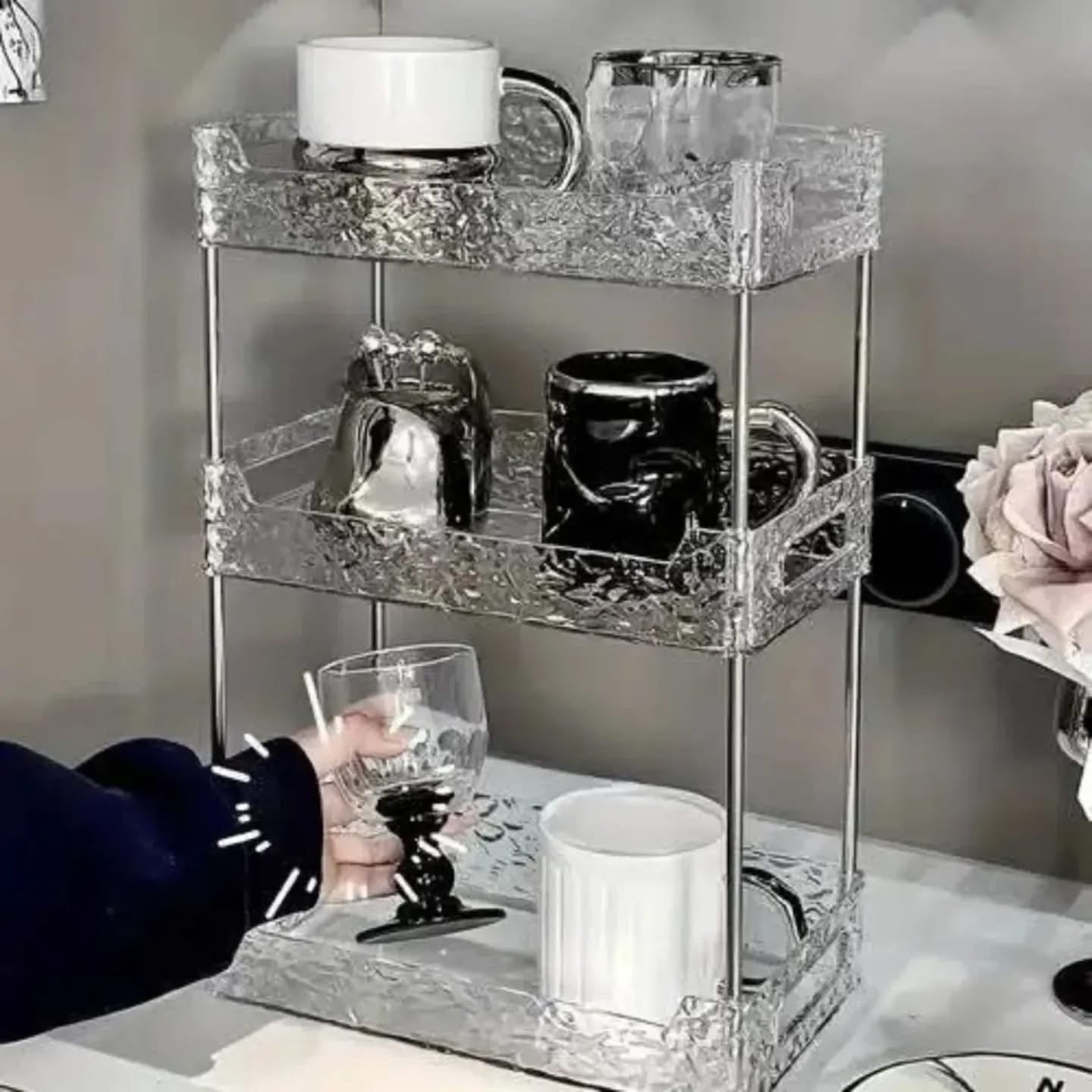 Luxury Acrylic Multipurpose Cosmetics Makeup Vanity Organizer