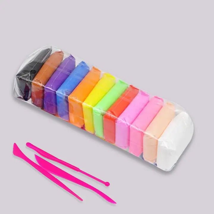 12 Colors Super Clay Art DIY Clay with Modelling Tools for Kids