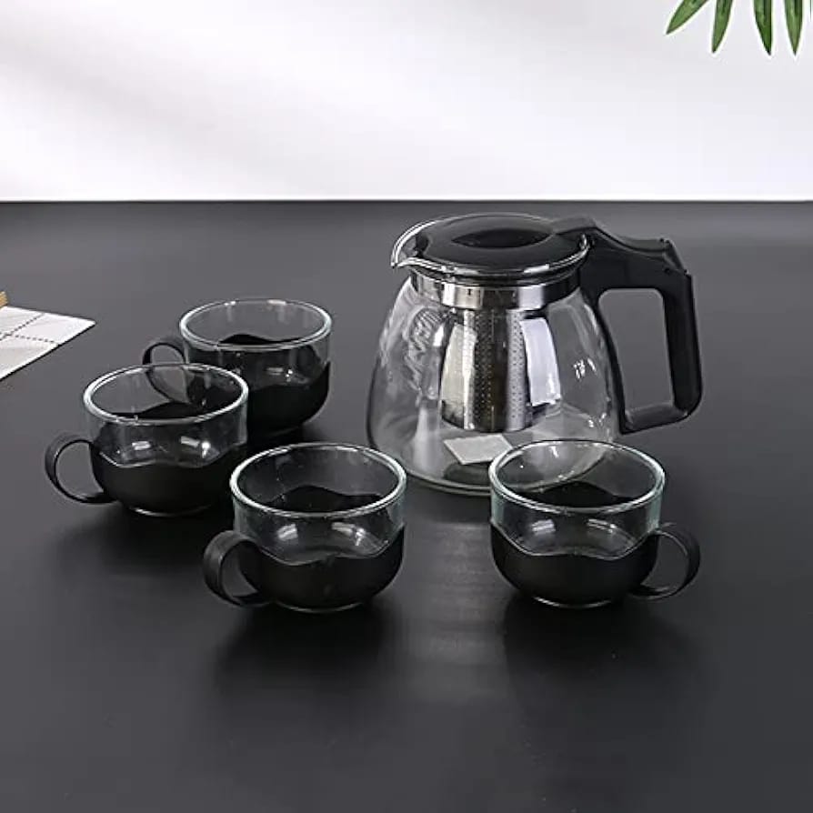 950ml Teapot Kettle Set with 4 Cups